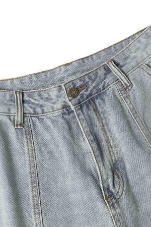 Concert Outfit Cleanfit Denim Baggy Cargo Jorts