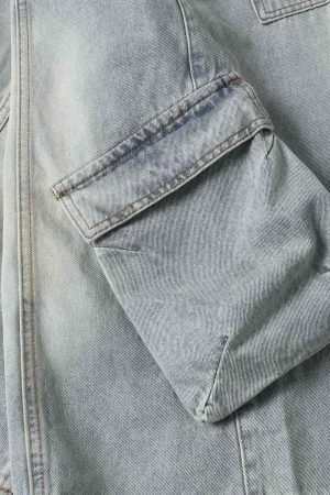 Concert Outfit Cleanfit Denim Baggy Cargo Jorts