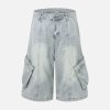 Concert Outfit Cleanfit Denim Baggy Cargo Jorts