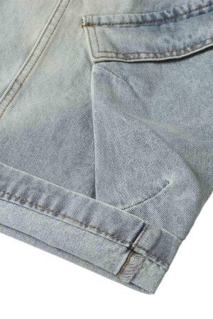 Concert Outfit Cleanfit Denim Baggy Cargo Jorts