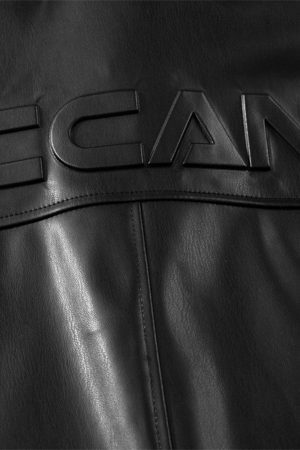 Concert Outfit Cleanfit Short-Sleeve PU Leather Shirt