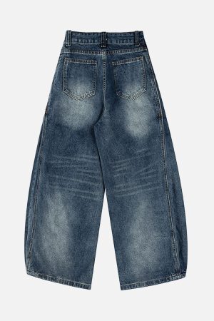 Concert Outfit Cleanfit Washed Barrel Jeans