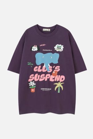 Concert Outfit Club Suspend Cartoon Tee