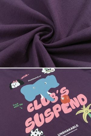 Concert Outfit Club Suspend Cartoon Tee