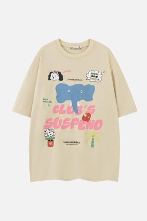 Concert Outfit Club Suspend Cartoon Tee