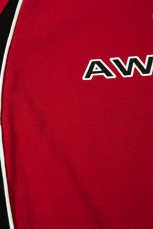 Concert Outfit Color-Blocked Strip Racing T-Shirt