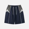 Concert Outfit Color Blocking Athleisure Shorts