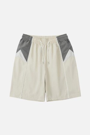 Concert Outfit Color Blocking Athleisure Shorts