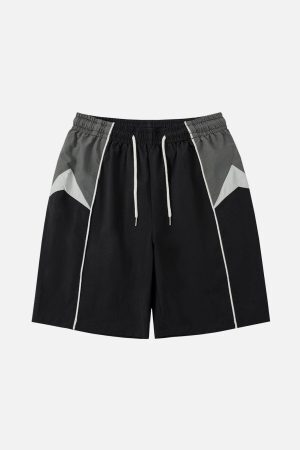 Concert Outfit Color Blocking Athleisure Shorts