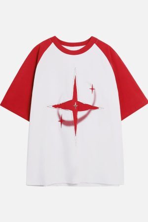 Concert Outfit Color Blocking Deconstruct Star Tee