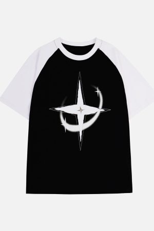 Concert Outfit Color Blocking Deconstruct Star Tee