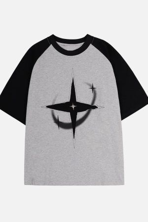 Concert Outfit Color Blocking Deconstruct Star Tee