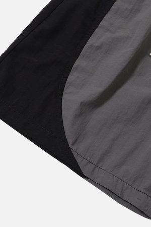 Concert Outfit Color Blocking Drawstring Shorts