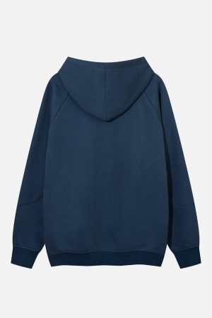 Concert Outfit Color Blocking Gothic Letter Hoodie