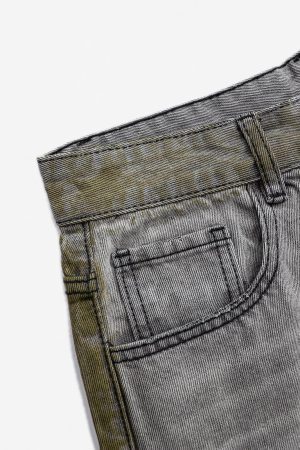 Concert Outfit Color Blocking Loose Jeans