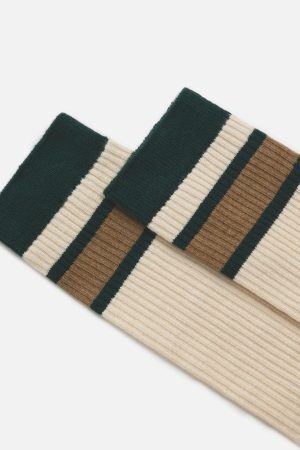 Concert Outfit Color Blocking Stripe Socks