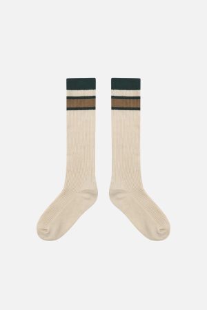 Concert Outfit Color Blocking Stripe Socks