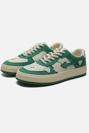 Concert Outfit Color Contrast Heart Design Casual Shoes