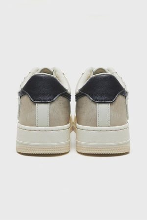 Concert Outfit Colorblock Cross Heart Casual Shoes