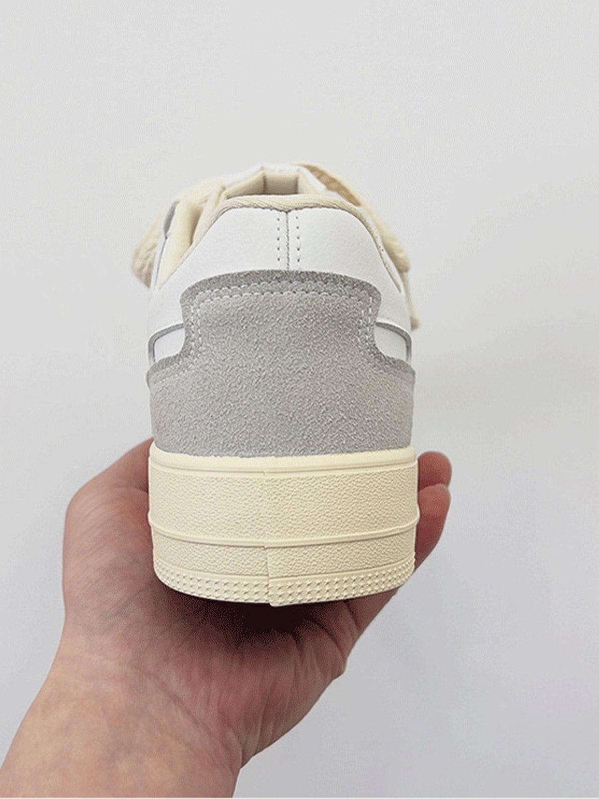 Concert Outfit Colorblock Rope Trim Skate Shoes Concert Outfit Colorblock Rope Trim Skate Shoes