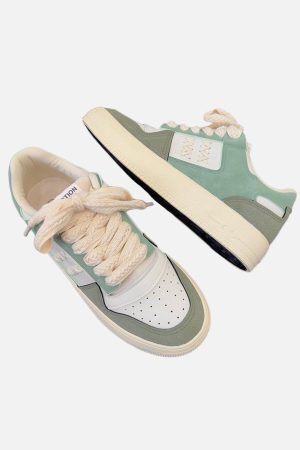 Concert Outfit Colorblock Rope Trim Skate Shoes