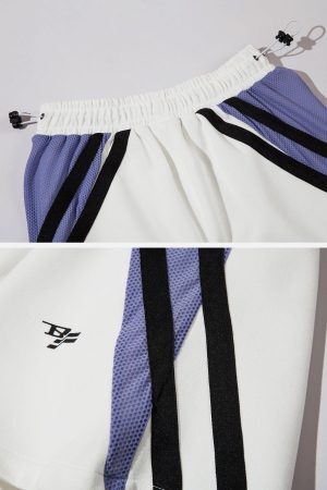 Concert Outfit Colorblock Stripes Shorts