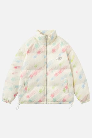 Concert Outfit Colorburst Cotton Coat