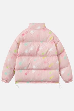 Concert Outfit Colorburst Cotton Coat