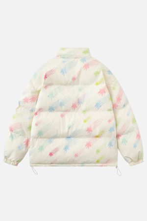 Concert Outfit Colorburst Cotton Coat