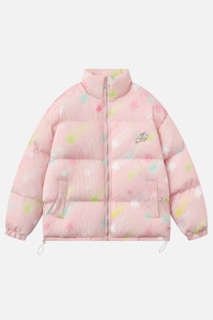 Concert Outfit Colorburst Cotton Coat