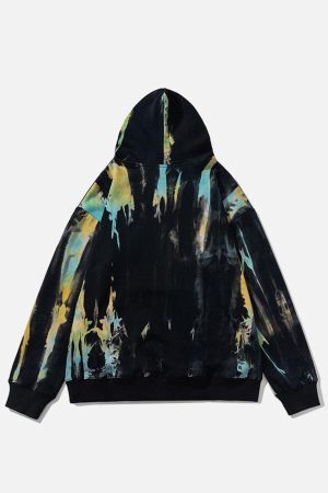 Concert Outfit Colorful Graffiti Hoodie