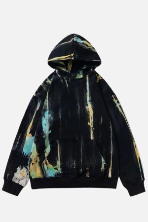 Concert Outfit Colorful Graffiti Hoodie