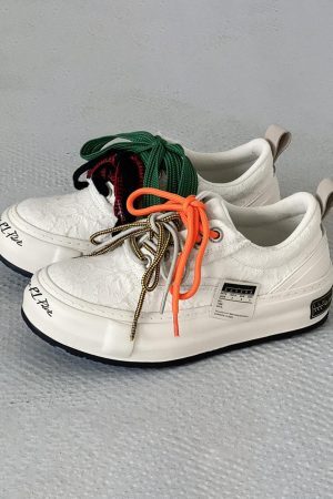 Concert Outfit Colorful Lace-Up Sneakers
