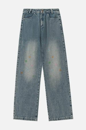 Concert Outfit Colorful Star Loose Jeans