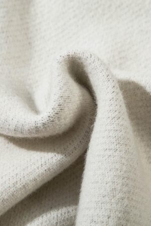 Concert Outfit Contrast Color Jacquard Mock Neck Zipper Sweater