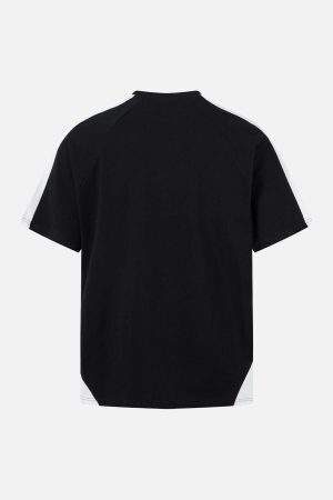 Concert Outfit Contrast Color Motorcycle Print T-Shirt