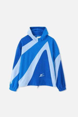 Concert Outfit Contrast Color Panel Embroidery Hoodie