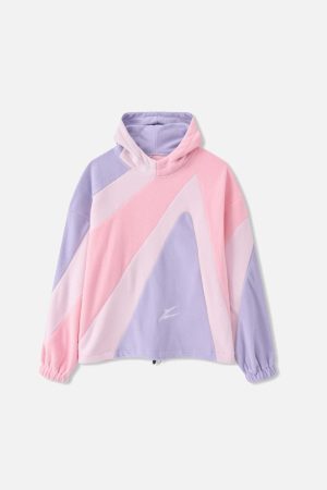 Concert Outfit Contrast Color Panel Embroidery Hoodie