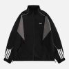 Concert Outfit Contrast color patchwork Track Jacket