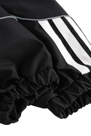 Concert Outfit Contrast color patchwork Track Jacket