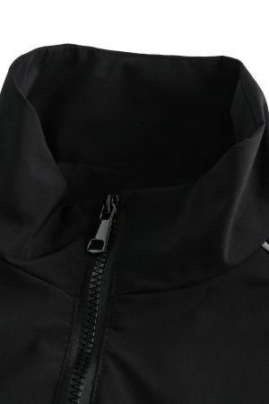 Concert Outfit Contrast color patchwork Track Jacket