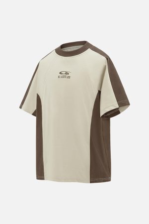 Concert Outfit Contrast Color Short Sleeve T-Shirt