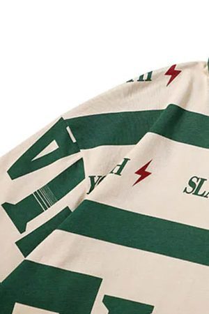 Concert Outfit Contrast Color Slash Polo Shirt