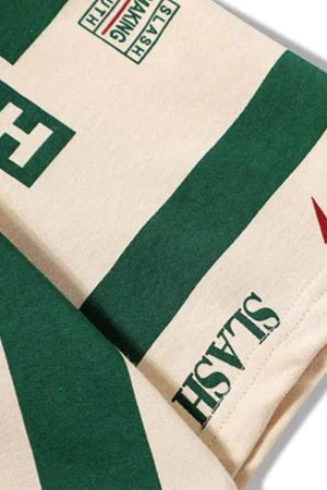 Concert Outfit Contrast Color Slash Polo Shirt