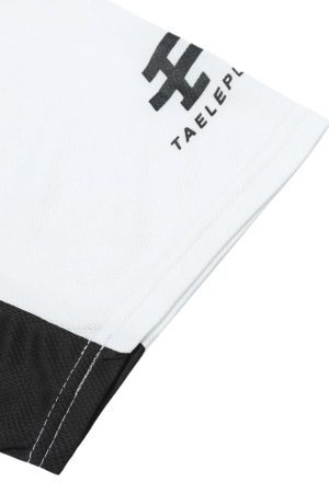 Concert Outfit Contrast Color Sporty V-Neck Jersey T-Shirt