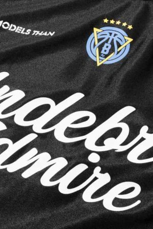 Concert Outfit Contrast Stitching Letter Jersey T-Shirt