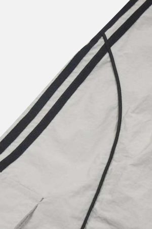 Concert Outfit Contrast Striped Drawstring Sweatpants