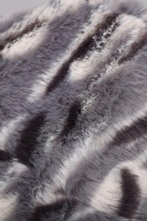 Concert Outfit Contrast Striped Plush Vintage Bucket Hat