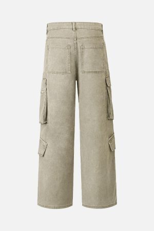 Concert Outfit Cotton Multi Pocket Cargo Pants