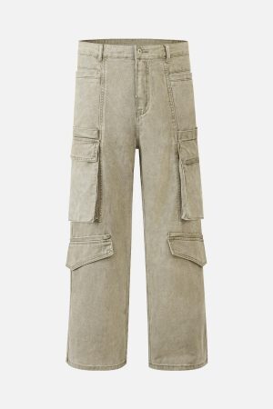 Concert Outfit Cotton Multi Pocket Cargo Pants